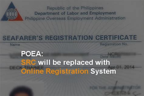 POEA issues guidelines on online registration of Pinoy seafarers.